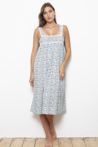 Burdet Cotton Lawn Fleur Wide Strap Nightdress